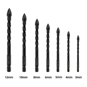 3mm-12mm 7p종합세트 만능 드릴 비트 타일 기리 포세린 함마 비트 유리 콘크리트