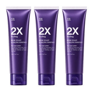 비바스 맥주효모 2X 컬링 에센스 모발 볼륨 헤어 컬 크림 150ml, 3개