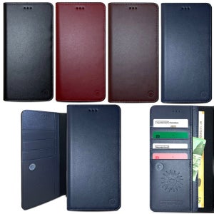 LG Q61 히라쏠 천연가죽 플립 케이스