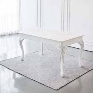 에메랄드 프렌치 세라믹 4인용 엔틱 식탁 테이블 1400사이즈