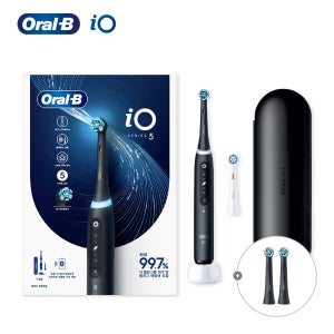 오랄비 iO5 전동칫솔 매트 블랙(본품) + 추가 리필모 2입