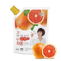 꽃샘 별난알맹이 자몽 파우치 500g 먹는법 자몽차 자몽청 에이드 효능