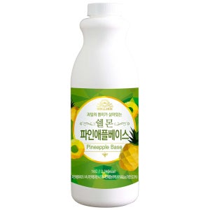 쉘몬 파인애플 과일 농축액 음료베이스 1kg 에이드 스무디