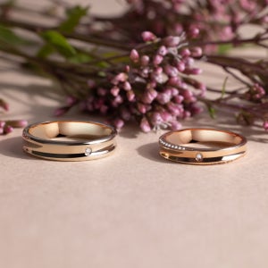 14k 18k 알라타 심플 밴드 종로 두꺼운 디자인 30대 커플링 각인