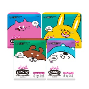 코코핏 랄랄라 팬티형 슬림 힙커버 기저귀 4팩 모음전 신생아 아기 프리미엄 풀커버 기저귀