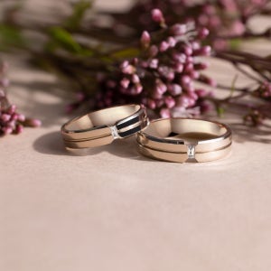 14k 18k 마이아 라인 커팅 종로 두꺼운 디자인 30대 사각큐빅 커플링