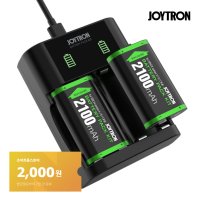 조이트론 XBOX 무선 컨트롤러 대용량 배터리 팩 키트 2100mAh 2개입 엑박패드 충전식 충전지 건전지