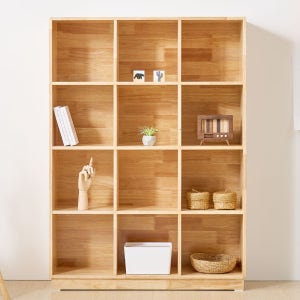 고잉 거실 3단 4단 책꽂이 선반 파티션 인테리어 거실 원목