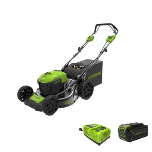 그린웍스 G-MAX 40V 46cm 듀얼 제초기-자동형(5Ah 배터리 1+고속충전기 1)