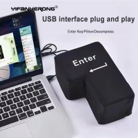 컴퓨터 PC USB 입력 키 벤트 베개 소프트 버튼 사무실용 반환 감압 스트레스 해소 장난감
