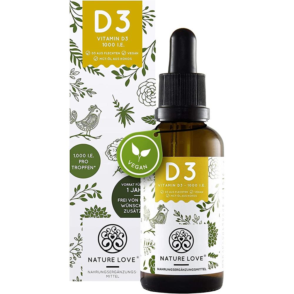 독일 <b>네이쳐러브</b> <b>Nature Love</b> Vitamin D3 비타민D3 1,000IU 드롭스 50ml