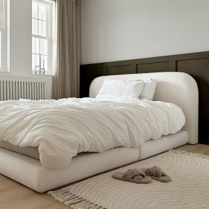 슬립퍼 티라 침대프레임 저상형 호텔 패브릭 라지킹 LK 사이즈 침대