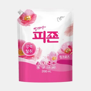 피죤 섬유유연제 리필 2100ml 핑크로즈 피존