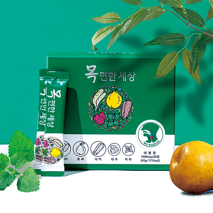 목편한세상 30포 호흡편환 <b>목관리</b> 기관지 영양제 마른기침 미세먼지 부모님선물