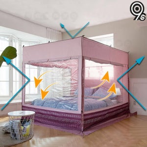 몽크로스 태피터 사각 보온텐트 프리미엄 난방 텐트 방한 침대 실내 보온 수면 외풍 차단