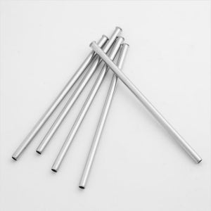 에코그린 일자형 304스텐 빨대 5p세트(0.9cm x 21.5cm) 일자형 스텐 빨대