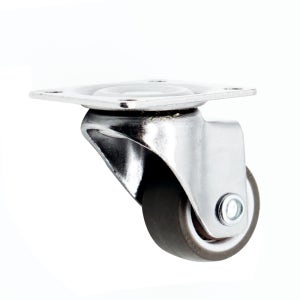 초소형 TPE 무소음 바퀴 캐스터 2.54cm(1인치) 회전형