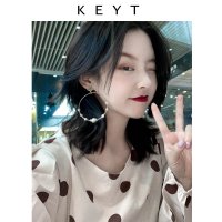 천연진주귀걸이 KEYTACC 피어싱 여성 큰 38351711N2195918401