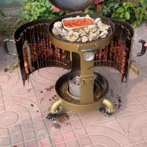 꼬치 그릴 숯 스토브 화로대