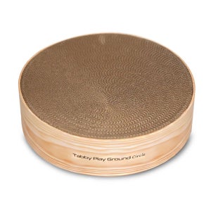 PET Tabby 플레이 그라운드 써클볼 스크래쳐/ 베드 겸용 고양이 발톱 관리 스트레스 해소 골판지 박스 /펫