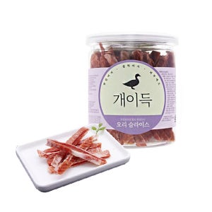 PET 개이득 오리 슬라이스 200g / 천연 콜라겐 애견 영양 간식 모질 관리 기력 회복 콜레스테롤 감소 / 펫