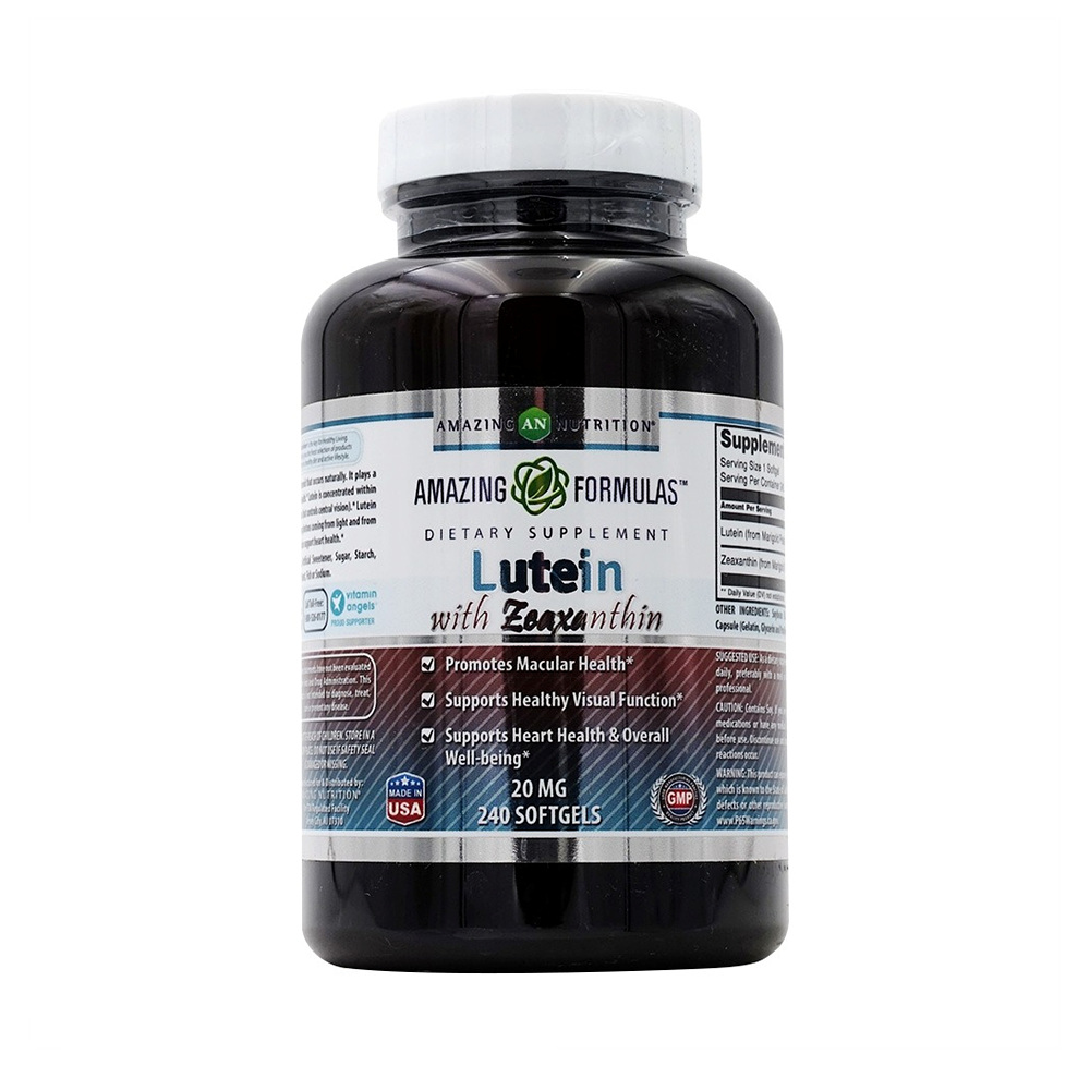 어메이징 뉴트리션 어메이징 포뮬러스 <b>루테인 20mg</b> with <b>지아잔틴</b> 소프트젤240정