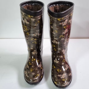 보생 여성용 롱방한장화 투명 갯벌 낚시 주방 식당 시장 작업 털장화 조리화 농사 고무 레인부츠 (백합)