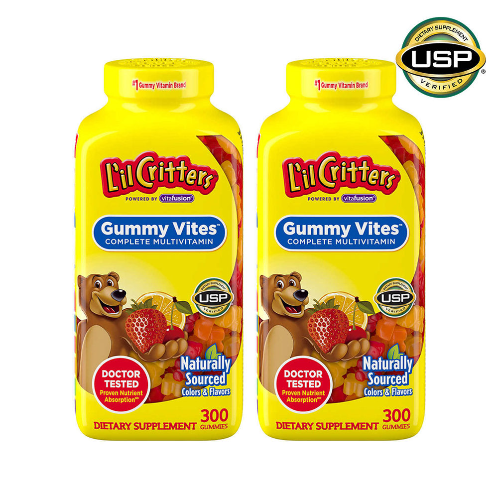 <b>L’il Critters</b> <b>릴크리터스</b> 구미바이트 키즈 멀티비타민 300구미 2개