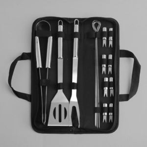 바베큐 스텐 집게 뒤집개 포크 쇠꼬치 캠핑 조리도구 7P