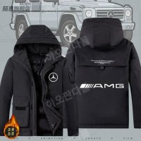 F1 레이싱슈트 패딩 커스텀 메르세데스-벤츠 AMG 자동차 맞춤형 로고 맞춤 의류 커플 후드 패딩 자켓 해밀턴 도톰한