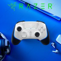 Razer 레이저 울버린 V2 프로 화이트 무선 PS5 컨트롤러 화이트