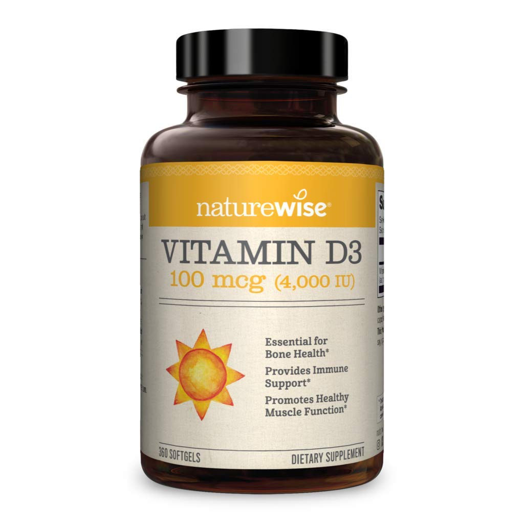 Naturewise <b>네이처와이즈 비타민 D</b> 4000IU 100mcg 360정 Non GMO