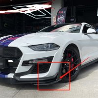 포드 머스탱 gt500 스타일 프론트 범퍼 코너 스포일러 윙렛 쌍