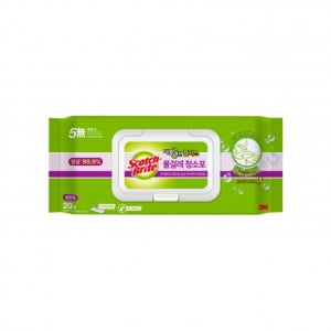 3M 더블액션 물걸레 청소포 표준형 20매 (28x21cm)