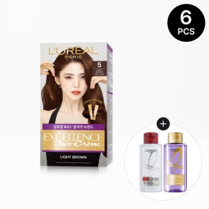 로레알파리 엑셀랑스 듀오크림 6개 (+본드리페어 프리트리트먼트 100ml + 히알루론산 샴푸 100ml 증정)