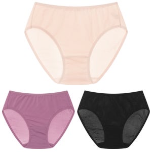 벨라뮤즈 국내생산 P202 인견 메쉬 여성삼각 3매 여성속옷 팬티