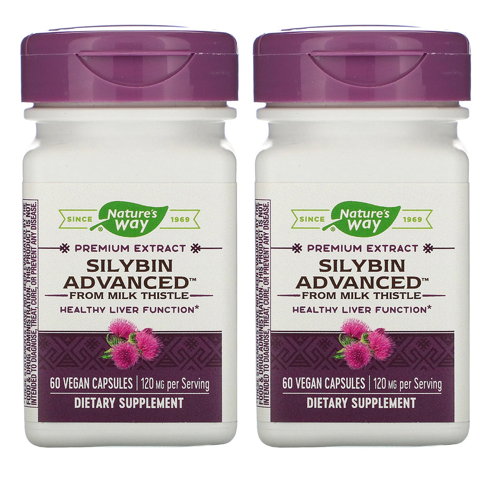 네이쳐스웨이 <b>밀크씨슬</b> 실리마린 <b>120mg</b> 60캡슐 2병