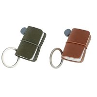 Collasaro 슈퍼 미니 가죽 노트 다이어리 열쇠고리 귀여운 키링 메모장 2pcs XXS 48 x 32mm 다꾸 수첩