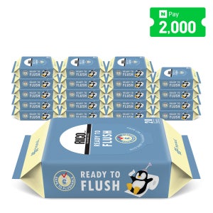 리꼬 변기에 버리는 비데물티슈 휴대용 리필형 20매, 20개