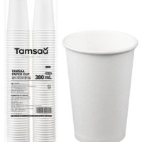 탐사 고평량 종이컵 무인쇄 380ml 100개 3개