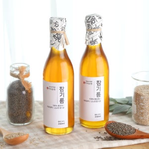 [미식상회] 저온압착 참기름 350ml + 저온압착 참기름 350ml