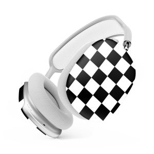 컴바이유 5컬러 에어팟맥스 하드 케이스 비비드체스 체커보드 블랙 무광하드