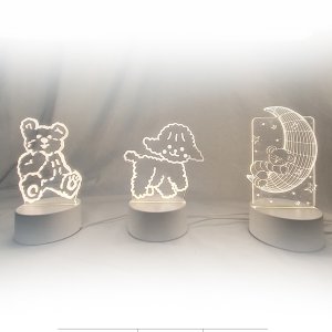 LED 인테리어 감성 캠핑 옥상 카페 무선 예쁜 조명 무드등 3D 수면등