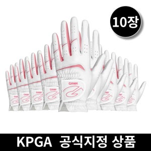 9+1 지맥스 반양피 여성 왼손 필드용 파크 연습용 골프장갑 10장