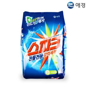스파크 세탁세제 3kg 리필 세탁 분말세제 찬물전용