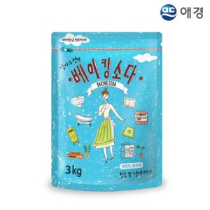 애경 베이킹소다 3KG 세탁세제 리필 세탁 분말세제 엄마의선택