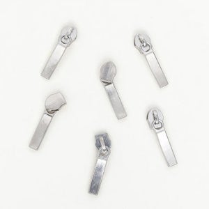 6개 5호홈패션용롤지퍼슬라이더 실버 (76-015)