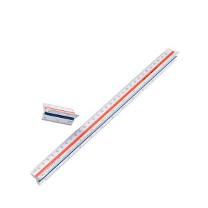 삼각스케일자 30cm 제도자 건축 전문가용