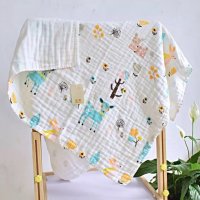 6 레이어 만화 퀼트 대나무 아기 모슬린 담요 나무 swaddle anais 아기/대나무 유아 포장보다 낫다