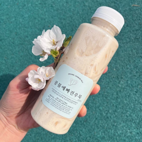 국산 진한 콩물 콩국수 콩국 콩국물 우뭇가사리콩국 500ml